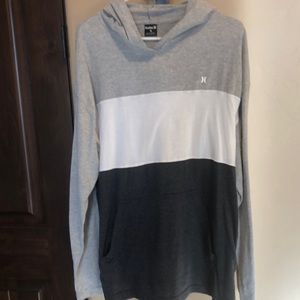 Men’s extra large super soft Hurley three toned front pocket hoodie